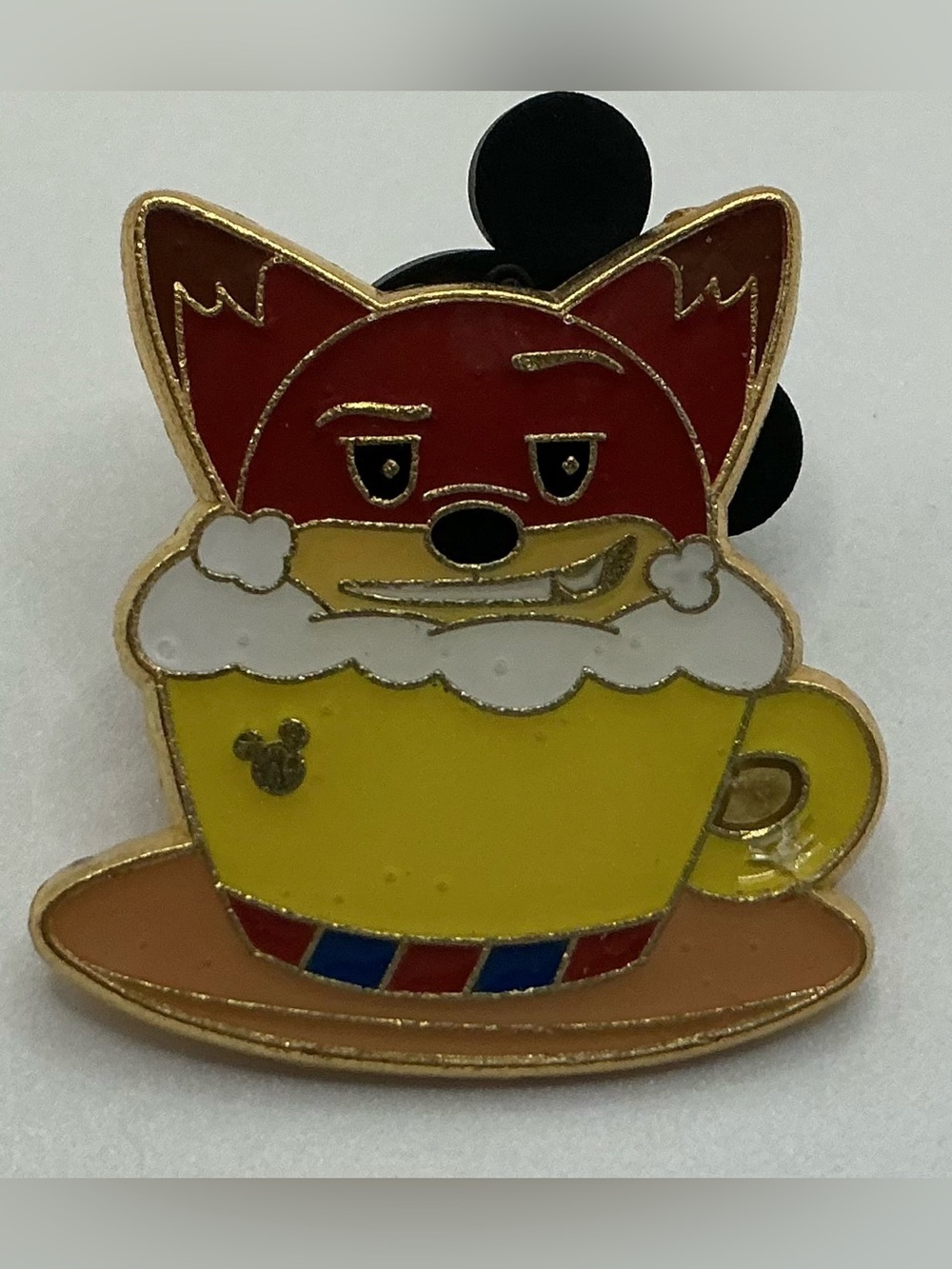 2016 DISNEY SHANGHAI RESORT HIDDEN MICKEY LATTE NICK WILDE FROM ZOOTOPIA